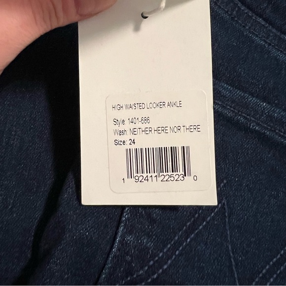 Mother high waisted Looker ankle 24 dark wash new with tags - Picture 7 of 14